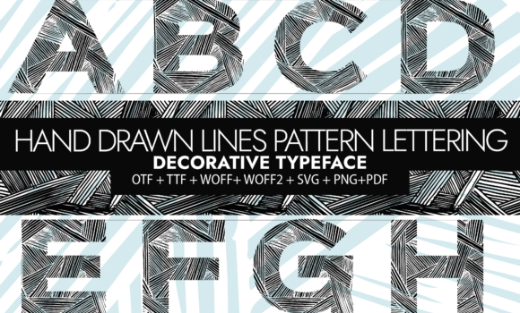 Hand Drawn Ink Lines Font Fonts Free Download Hand Drawn Ink Lines Font - Featured Image