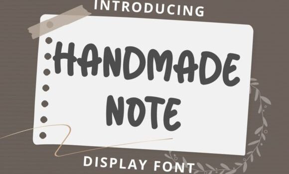 Handmade Note Font Fonts Free Download Handmade Note Font - Featured Image