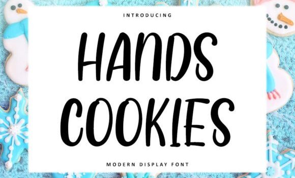 Hands Cookies Font - Featured Image
