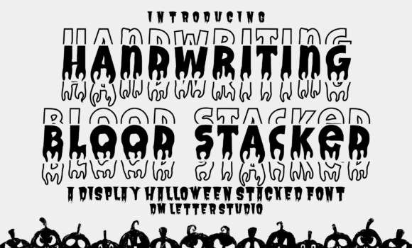 Handwriting Blood Stacked Font Fonts Free Download Handwriting Blood Stacked Font - Featured Image