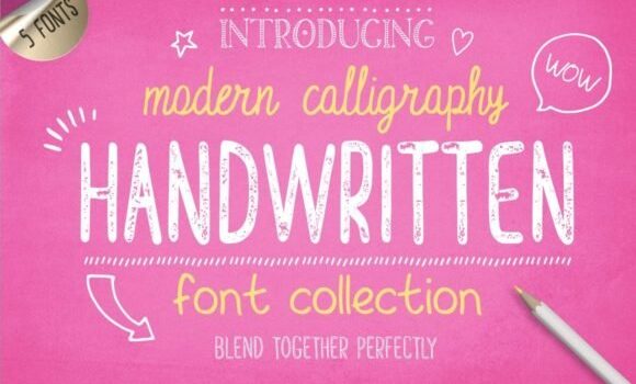 Handwritten Font Collection Font Fonts Free Download Handwritten Font Collection Font - Featured Image