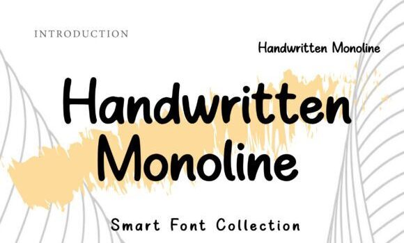 Handwritten Monoline Font - Featured Image