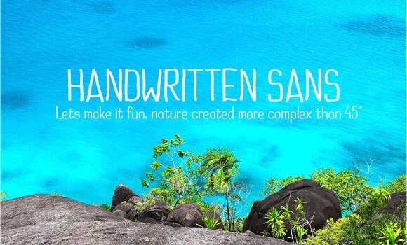 Handwritten Sans Font - Featured Image