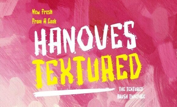 Hanoves Textured Font - Featured Image