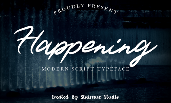 Happening Font - Featured Image