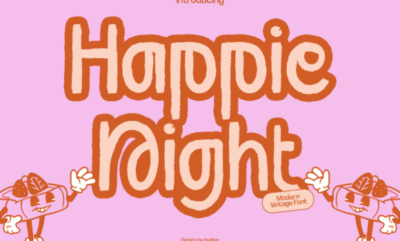 Happie Night Font Fonts Free Download Happie Night Font - Featured Image