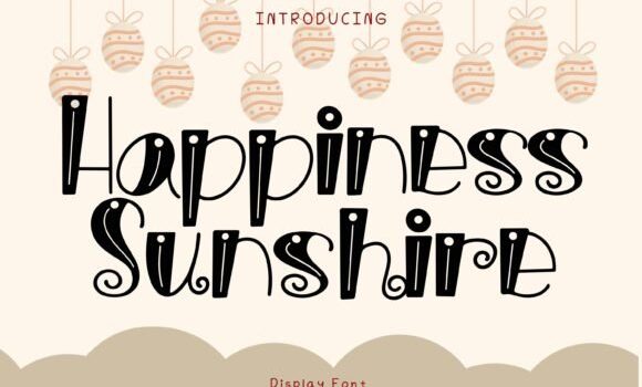 Happiness Sunshine Font - Featured Image