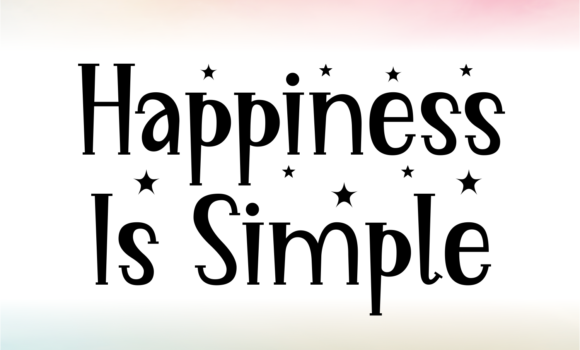 Happiness is Simple Font - Featured Image