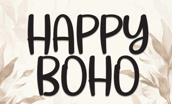Happy Boho Font - Featured Image