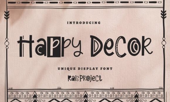 Happy Decor Font Fonts Free Download Happy Decor Font - Featured Image