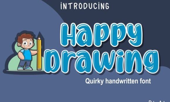Happy Drawing Font - Featured Image