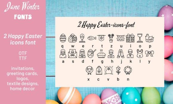 Happy Easter Icons Font - Featured Image