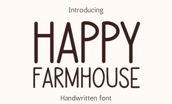 Happy Farmhouse Font - Featured Image