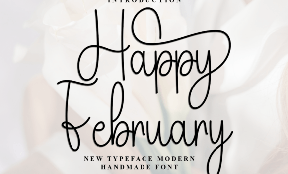 Happy February Font - Featured Image