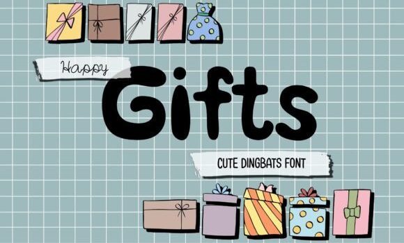Happy Gifts Font - Featured Image