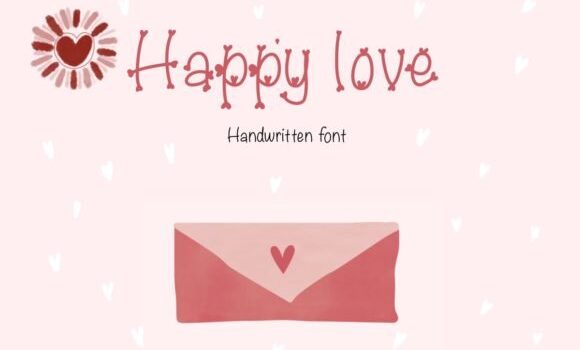 Happy Love Font - Featured Image