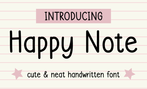 Happy Note Font Fonts Free Download Happy Note Font - Featured Image