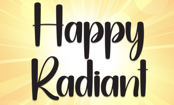 Happy Radiant Font - Featured Image