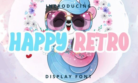 Happy Retro Font - Featured Image