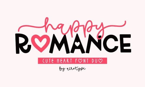 Happy Romance Font - Featured Image