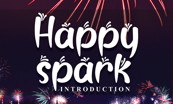 Happy Spark Font - Featured Image