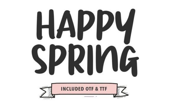 Happy Spring Font Fonts Free Download Happy Spring Font - Featured Image