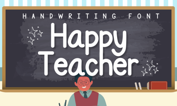 Happy Teacher Font - Featured Image
