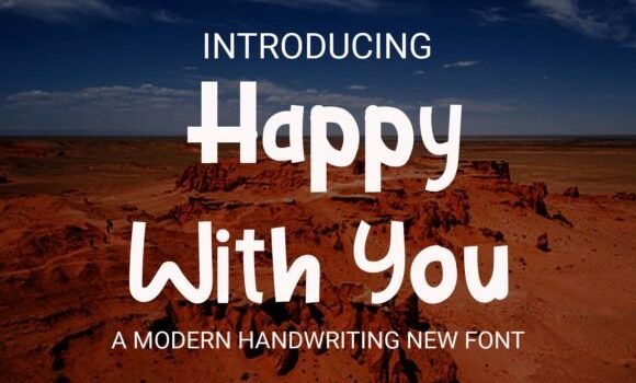 Happy with You Font - Featured Image
