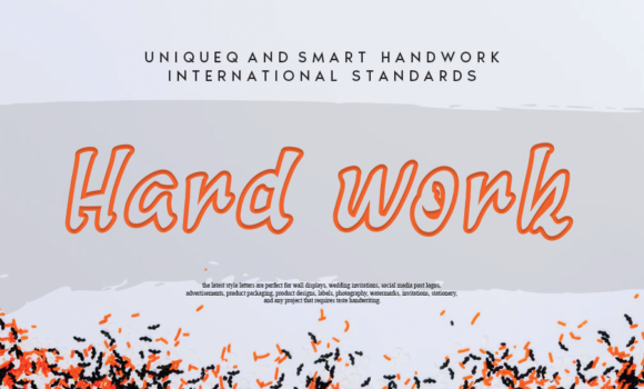 Hard Work Font Fonts Free Download Hard Work Font - Featured Image