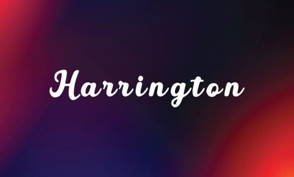 Harrington Font - Featured Image