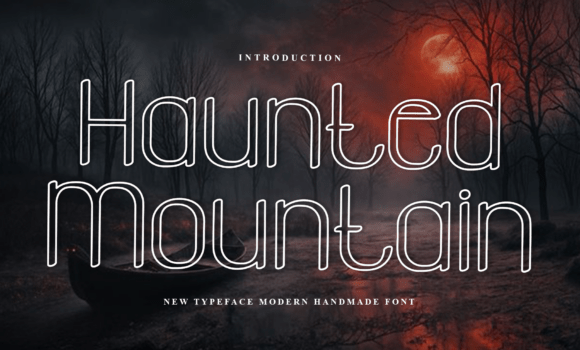 Haunted Mountain Font - Featured Image