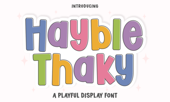 Hayble Thaky Font - Featured Image