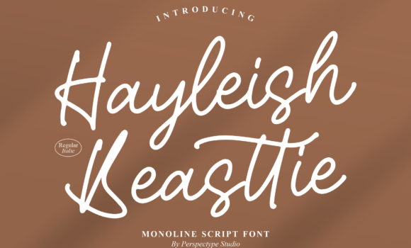 Hayleish Beasttie Font - Featured Image