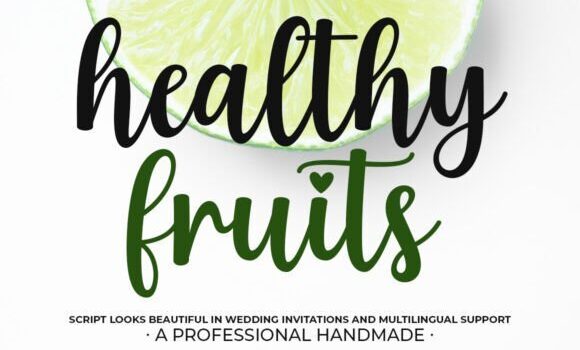 Healthy Fruits Font Fonts Free Download Healthy Fruits Font - Featured Image