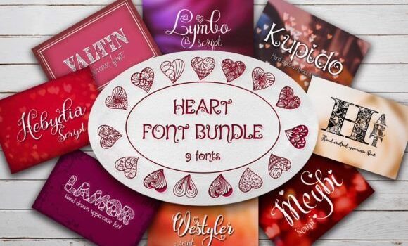 Heart Collection Font Fonts Free Download Heart Collection Font - Featured Image