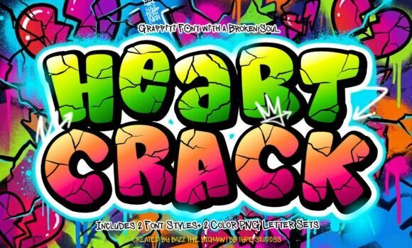 Heart Crack Font Fonts Free Download Heart Crack Font - Featured Image