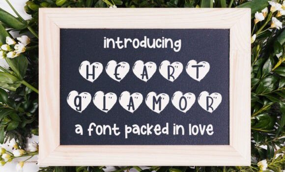 Heart Glamor Font Fonts Free Download Heart Glamor Font - Featured Image