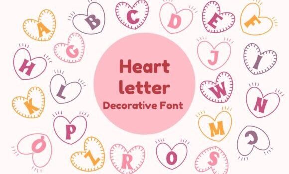 Heart Letter Font - Featured Image