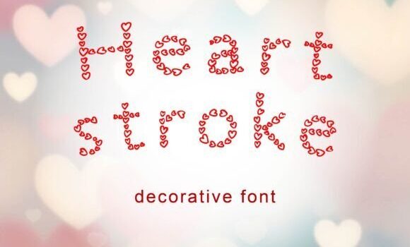 Heart Stroke Font - Featured Image