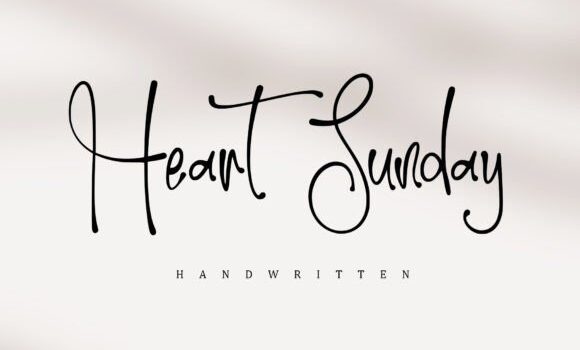 Heart Sunday Font Fonts Free Download Heart Sunday Font - Featured Image