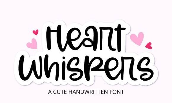 Heart Whispers Font Fonts Free Download Heart Whispers Font - Featured Image
