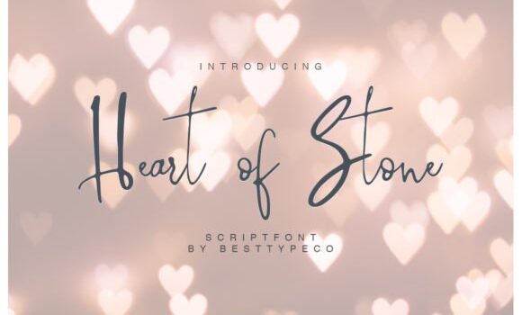 Heart of Stone Font - Featured Image
