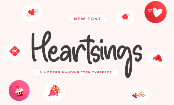 Heartsings Font - Featured Image
