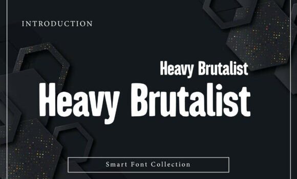 Heavy Brutalist Font - Featured Image