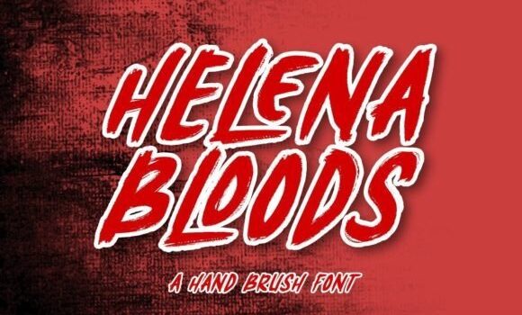 Helena Bloods Font - Featured Image