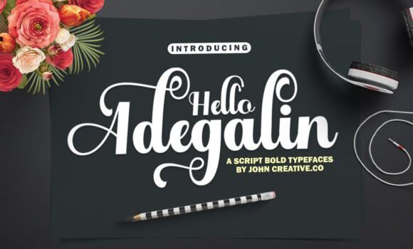 Hello Adegalin Font - Featured Image