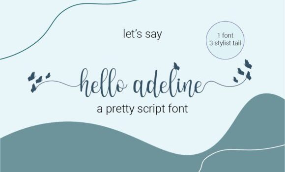 Hello Adeline Font - Featured Image
