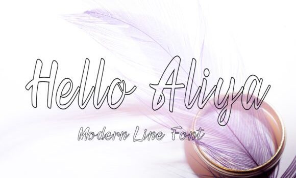 Hello Aliya Font - Featured Image