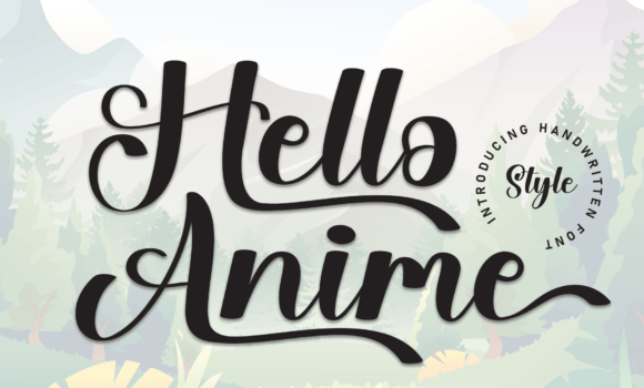 Hello Anime Font - Featured Image