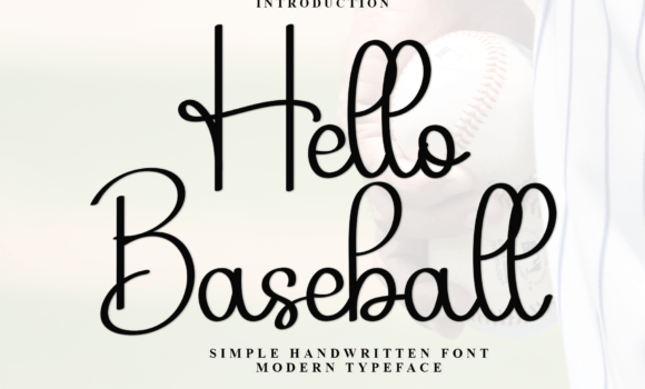 Hello Baseball Font - Featured Image